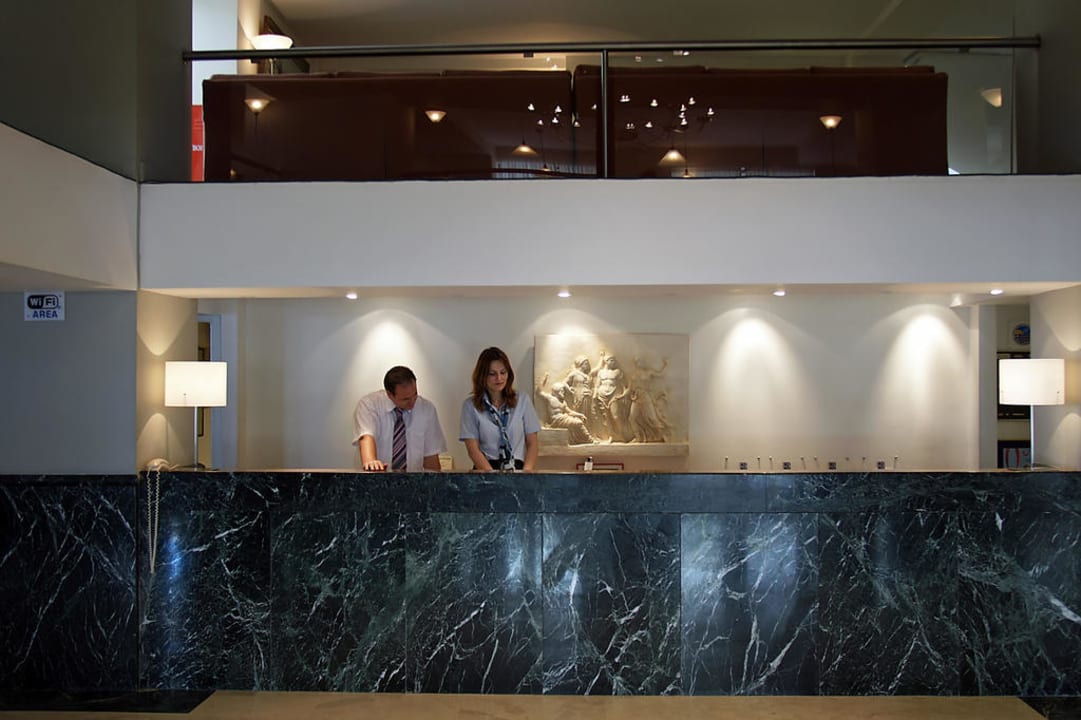 Empfangsbereich Ibiscus Hotel Rhodos