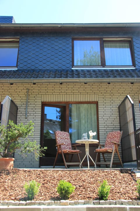 Terrasse Einzelzimmer Hotel garni Sternberg