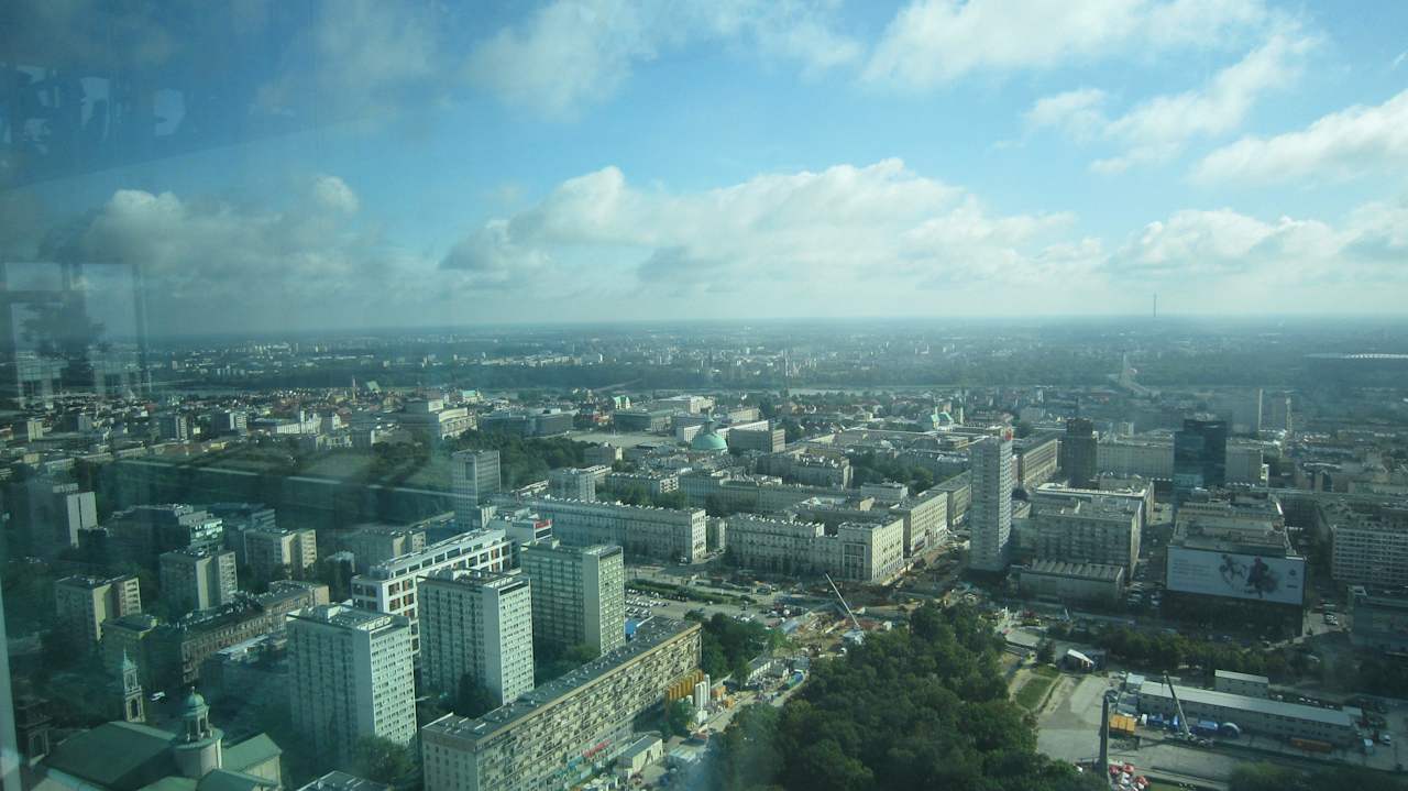 Ausblick 42. Stock InterContinental Warszawa