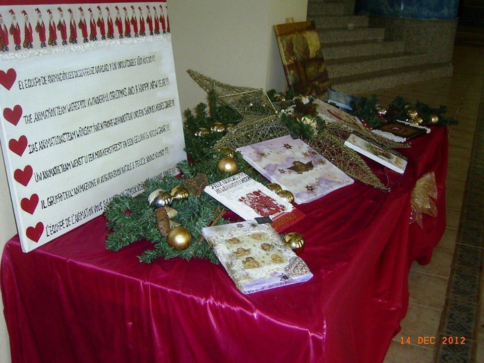 Das Animationsteam wünscht frohe Weihnachten Hotel Riu Gran Canaria