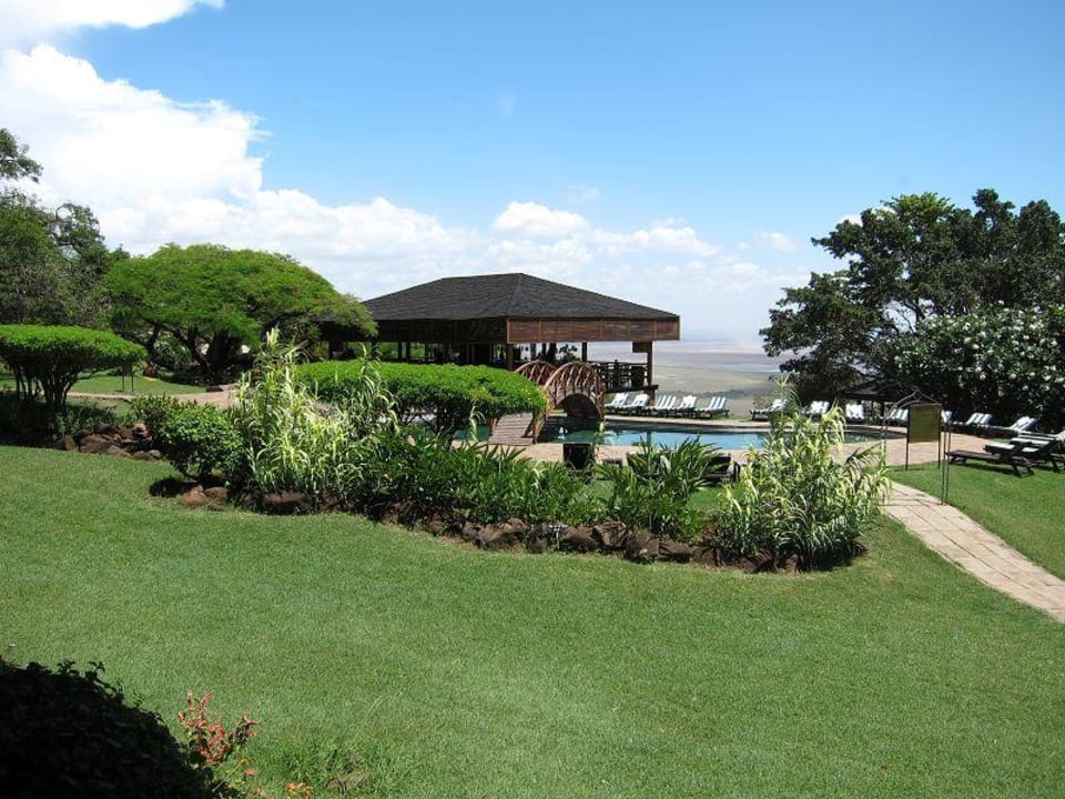 Schön angelegter Garten Manyara Wildlife Safari Camp