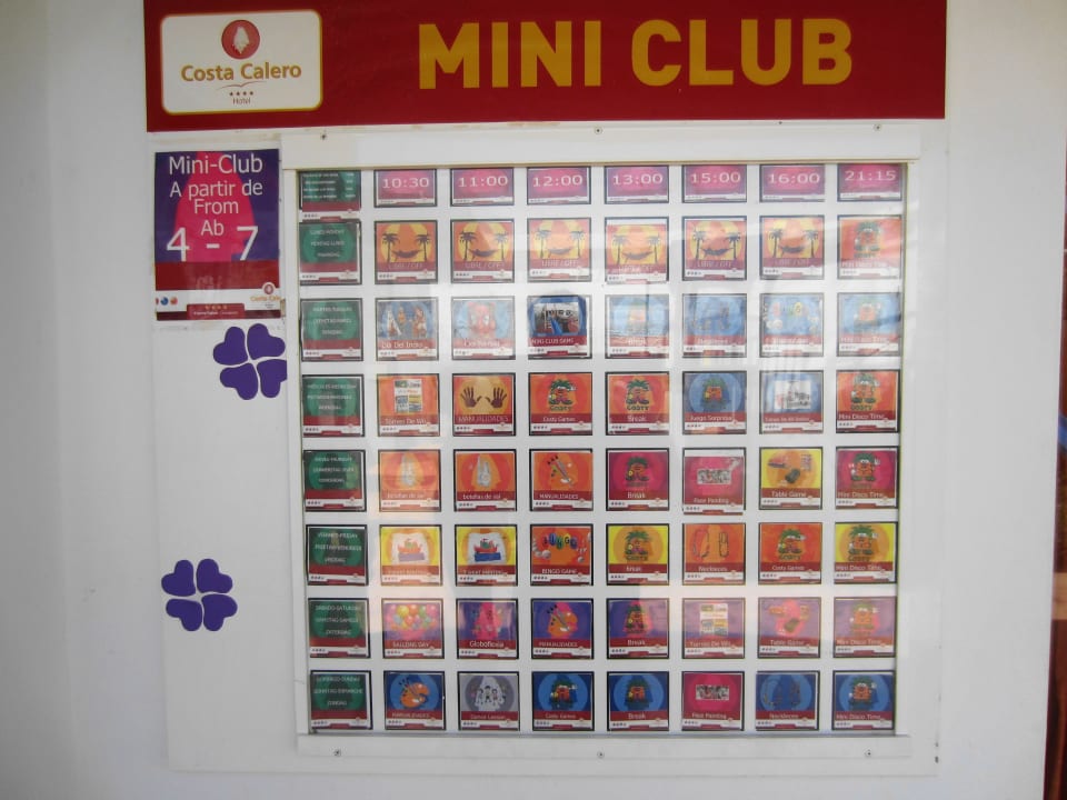 Animationsprogramm Mini-Club Hotel Costa Calero