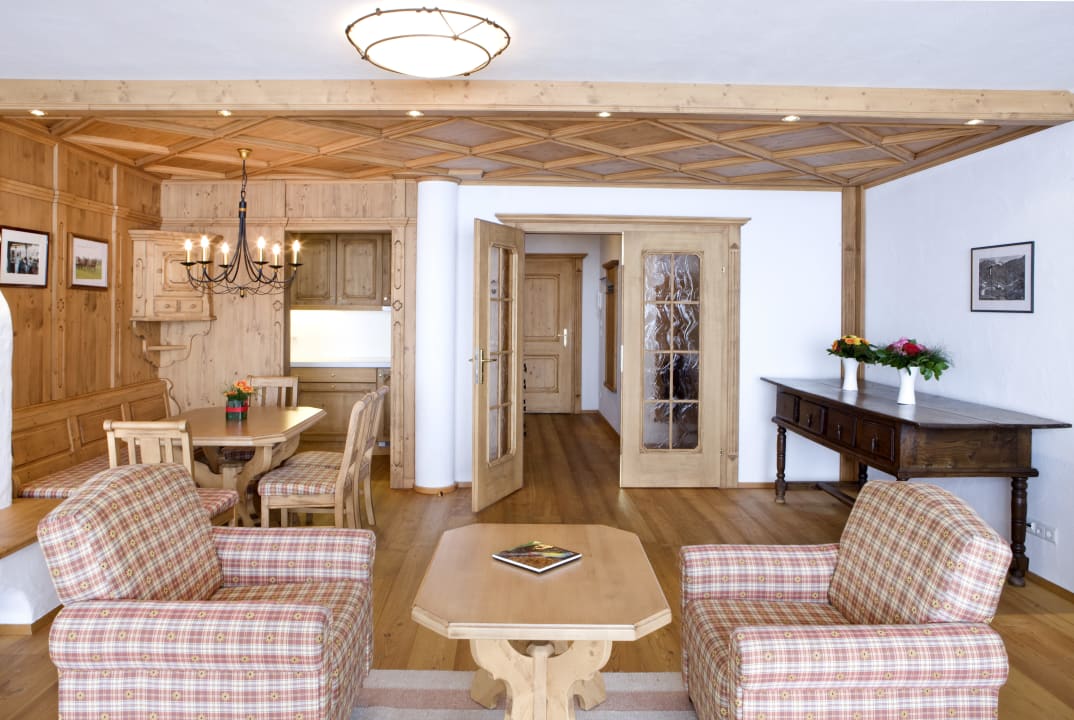 Cheval Blanc Suite, Wohnbereich Hotel Hospiz Alm Residenzen