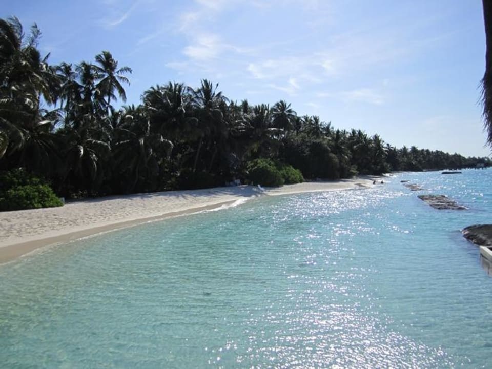 Strandabschnitt Lagunenseite unweit der Dhoni Bar Kuramathi Maldives