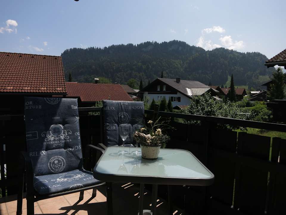 Ausblick Ferienwohnung Herbst Obermaiselstein