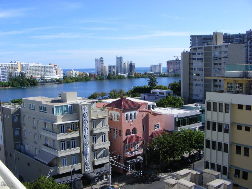 Ausblick von der Dachterrasse Hotel Miramar