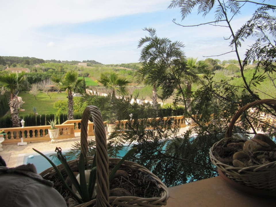 Blick aus dem Essraum Finca Montana