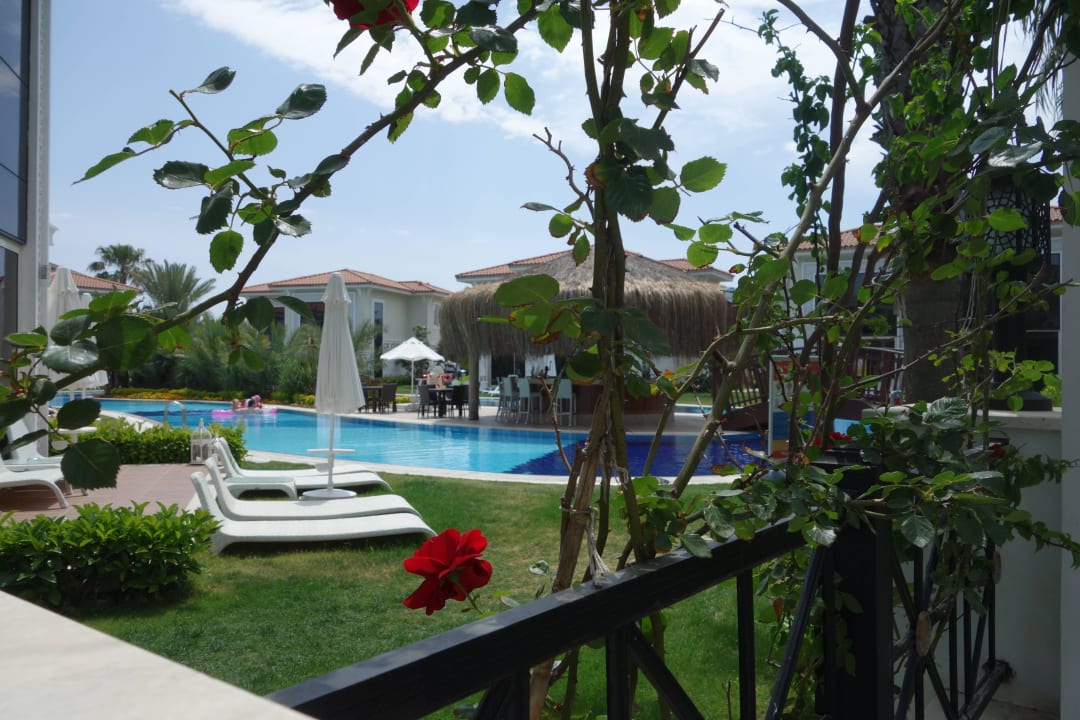 Blick zu den Bungalows Paloma Oceana