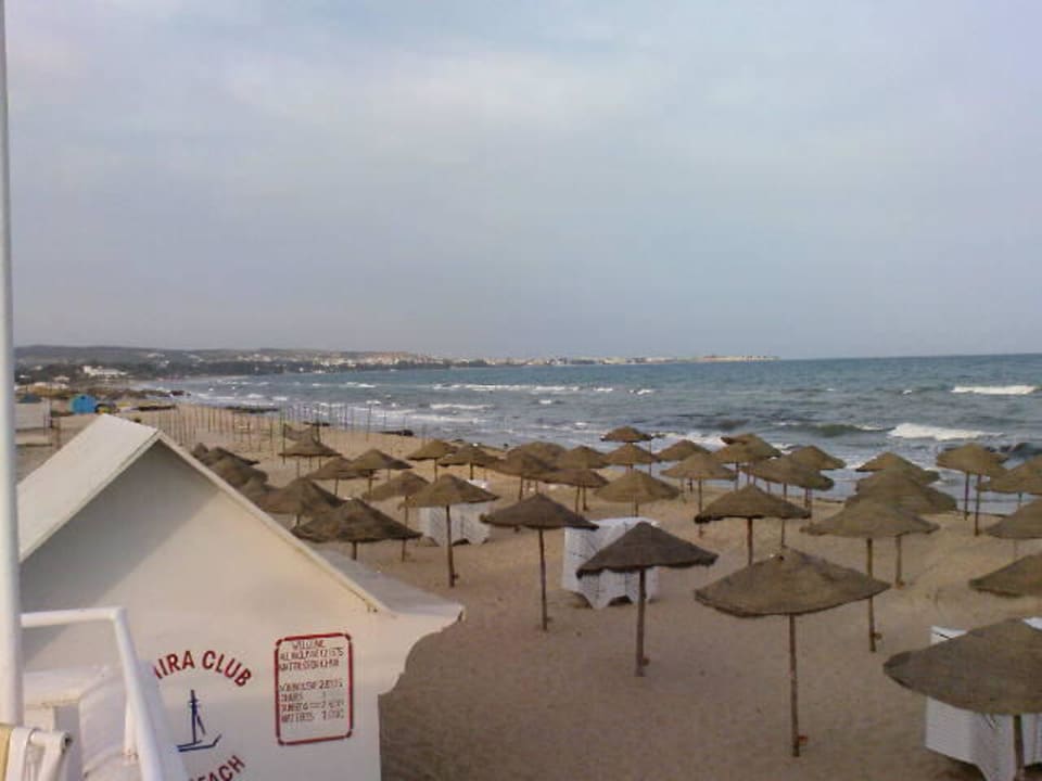 Blick von der Sonnenterrasse auf Hammamet Samira Club