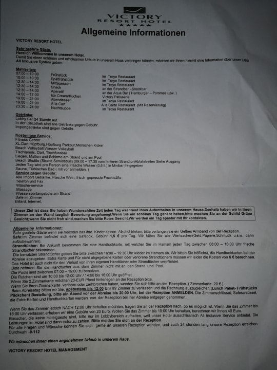 Sonstiges Hotel Victory Resort