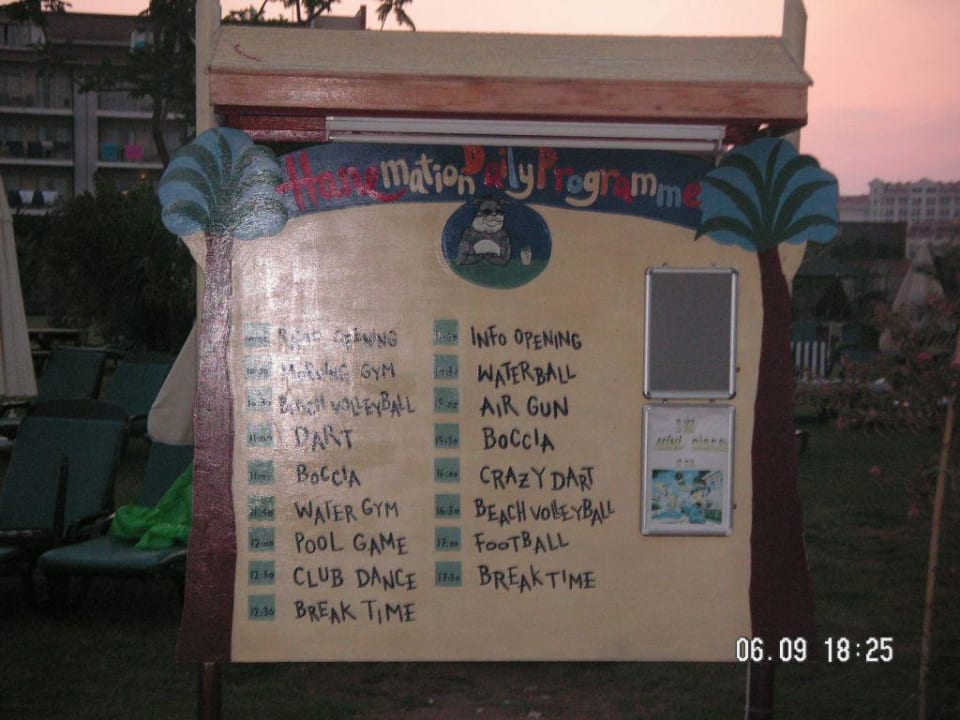 Infotafel Annimation Hane Family Resort