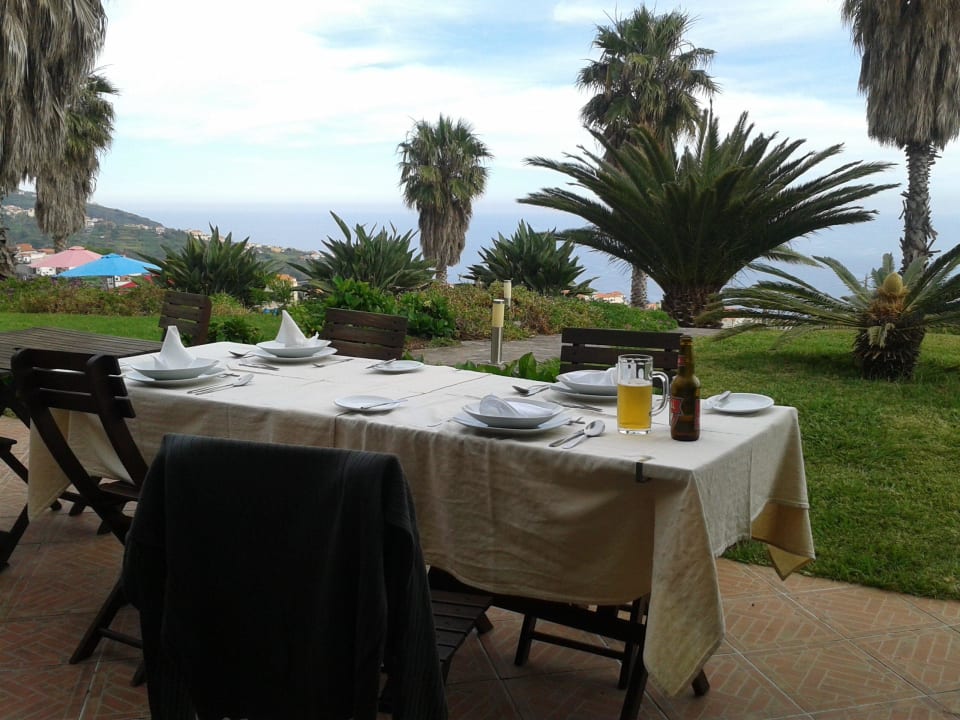 Abendessen auf der Terrasse Hotel Quinta Alegre