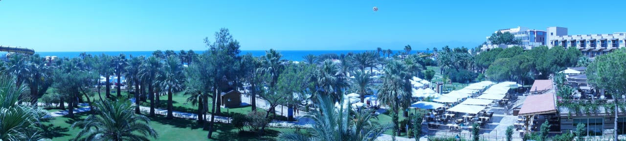Panaromablick vom Zimmer Crystal Tat Beach