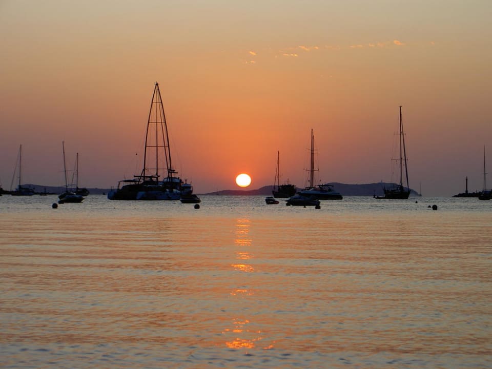 Sonnenuntergang Strandpromenade Hotel Osiris
