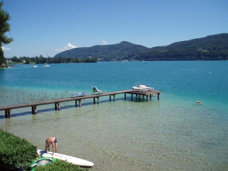 Privater Badestrand des Hotels Hotel Villa Rainer