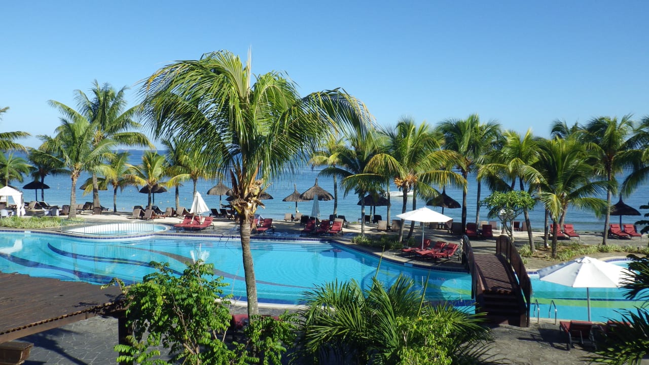 Pool von der Lobb aus gesehen Le Meridien Ile Maurice