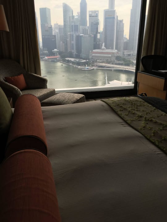 Blick aus dem Clubzimmer Hotel Mandarin Oriental Singapore