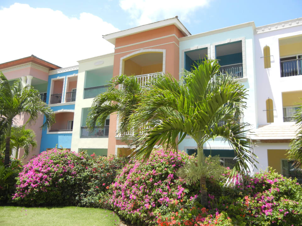 Garten und Ansicht der Zimmer von außen Ocean Blue & Sand