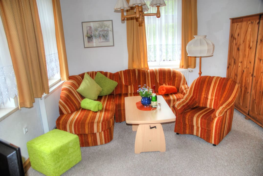 Suite Wohnzimmer Pension Abendröte