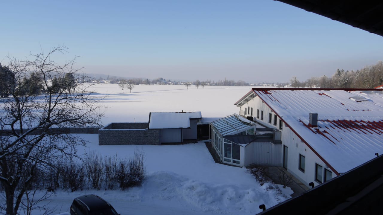 Ausblick aus unserem Zimmer Hotel Farbinger Hof