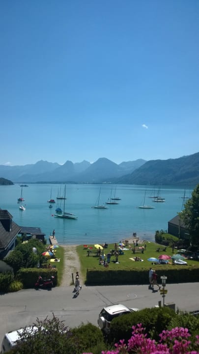 Blick vom Balkon Zimmer 11 Hotel Garni Wenglhof