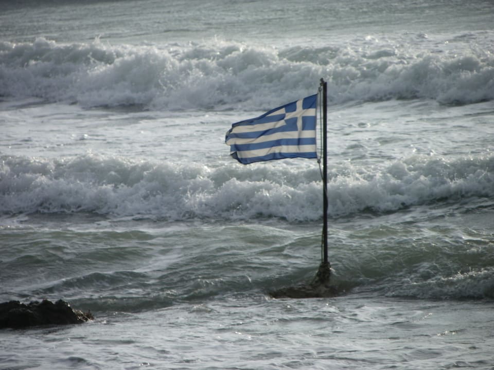 In the sea of porto koukla Porto Koukla Beach