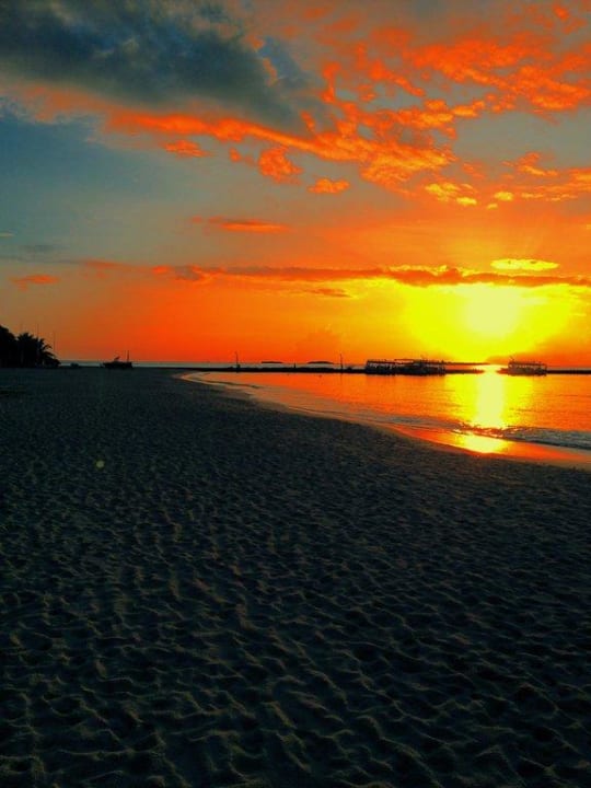 Sonnenaufgang von Jacuzzi Beach Villa Nr.114 Kuredu Island Resort & Spa