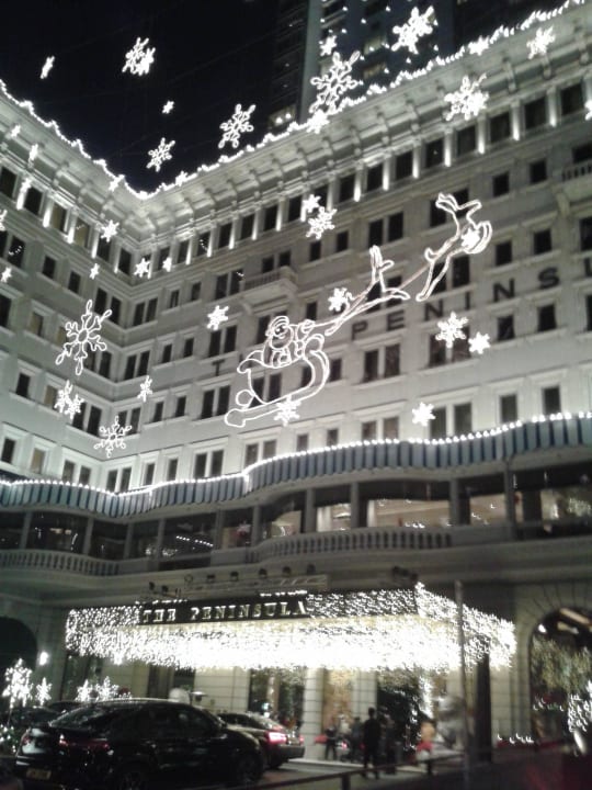 Weihnachtsbeleuchtung Hotel The Peninsula