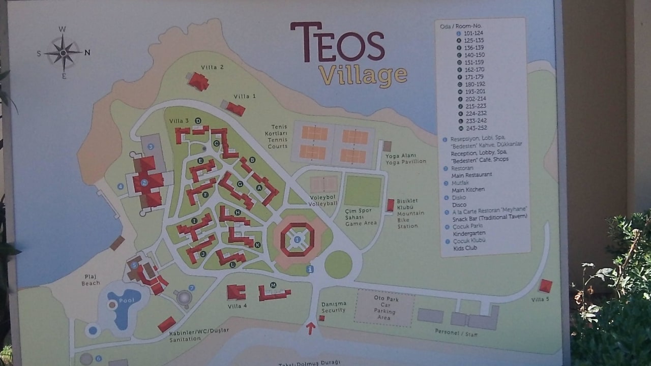 Teos Lageplan Teos Village