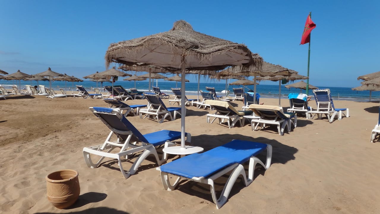 Výhled z lehátka Agadir Beach Club Hotel