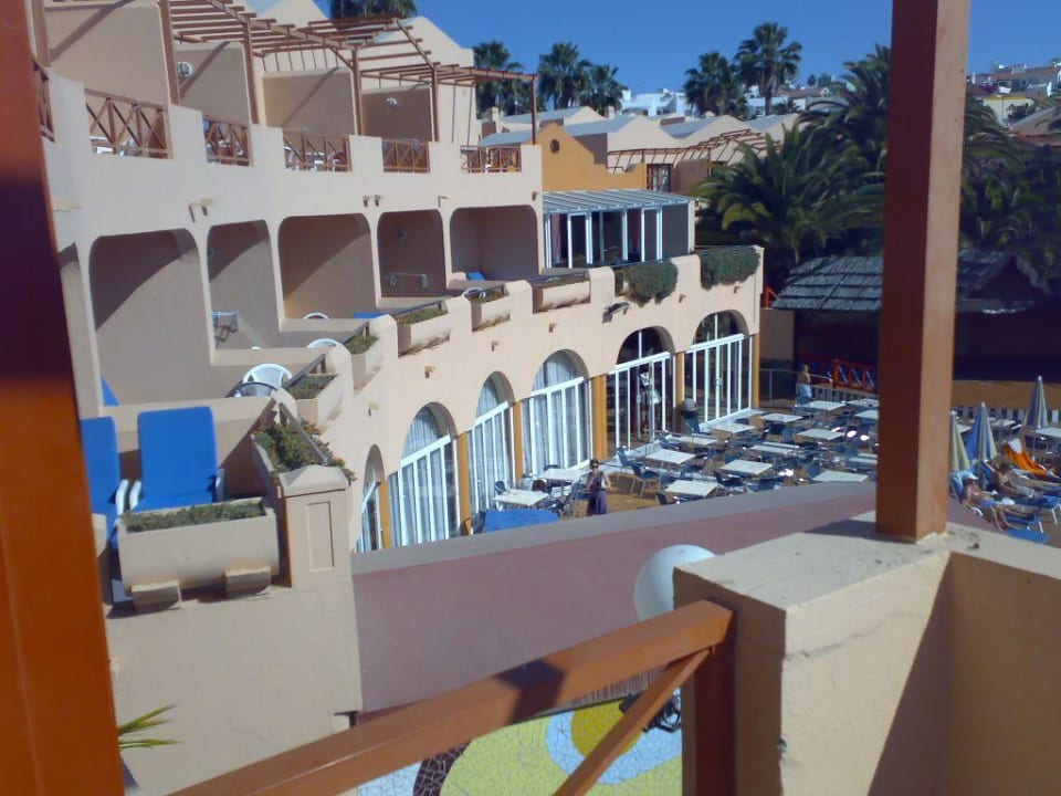 Blick von der Bungalowterrasse Turbo Club