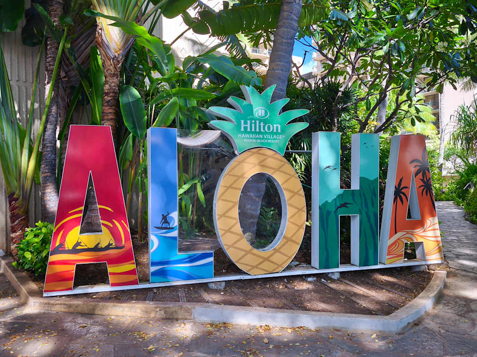 Gartenanlage Hilton Hawaiian Village Waikiki Beach Resort