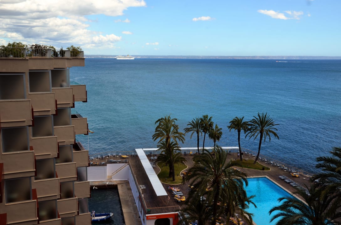 Blick auf den Pool Hotel Bonanza Playa