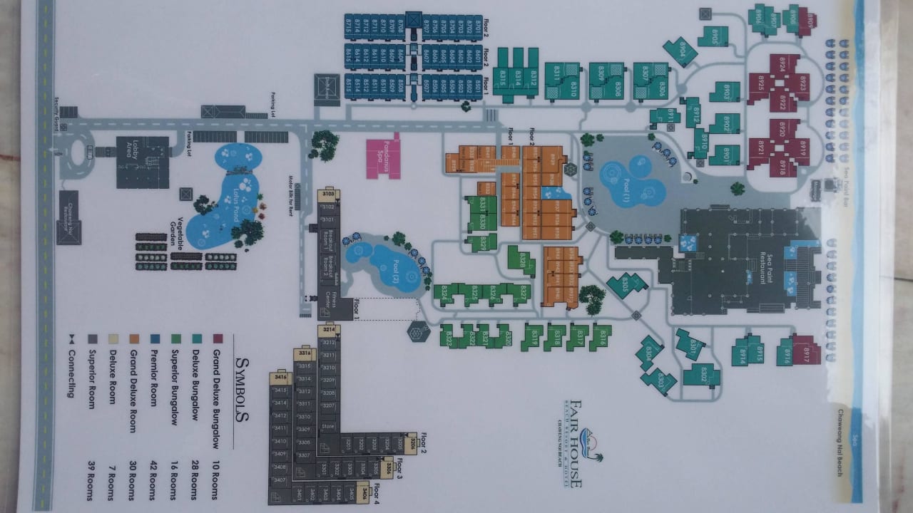 Übersichtsplan The Fair House Beach Resort