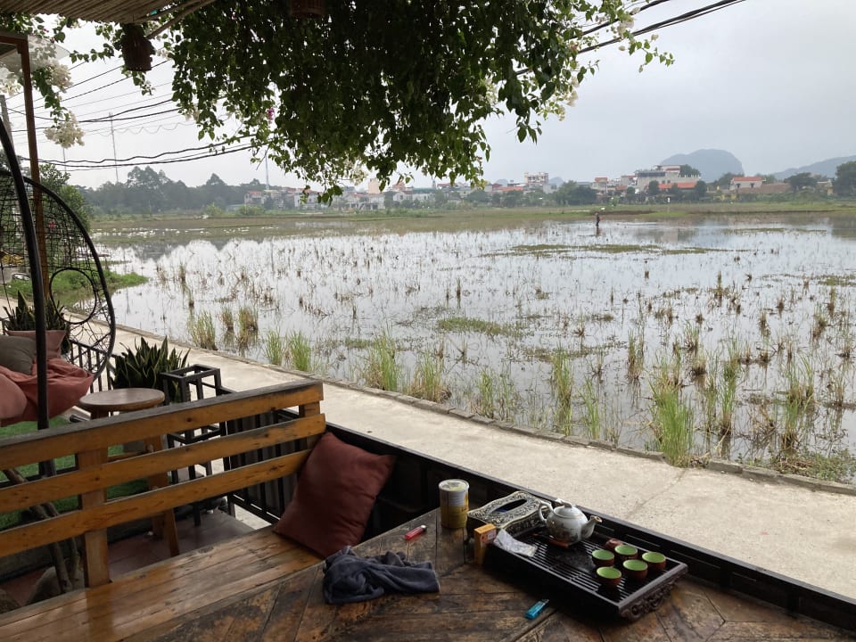 Ausblick Tam Coc Wonderland Bungalow