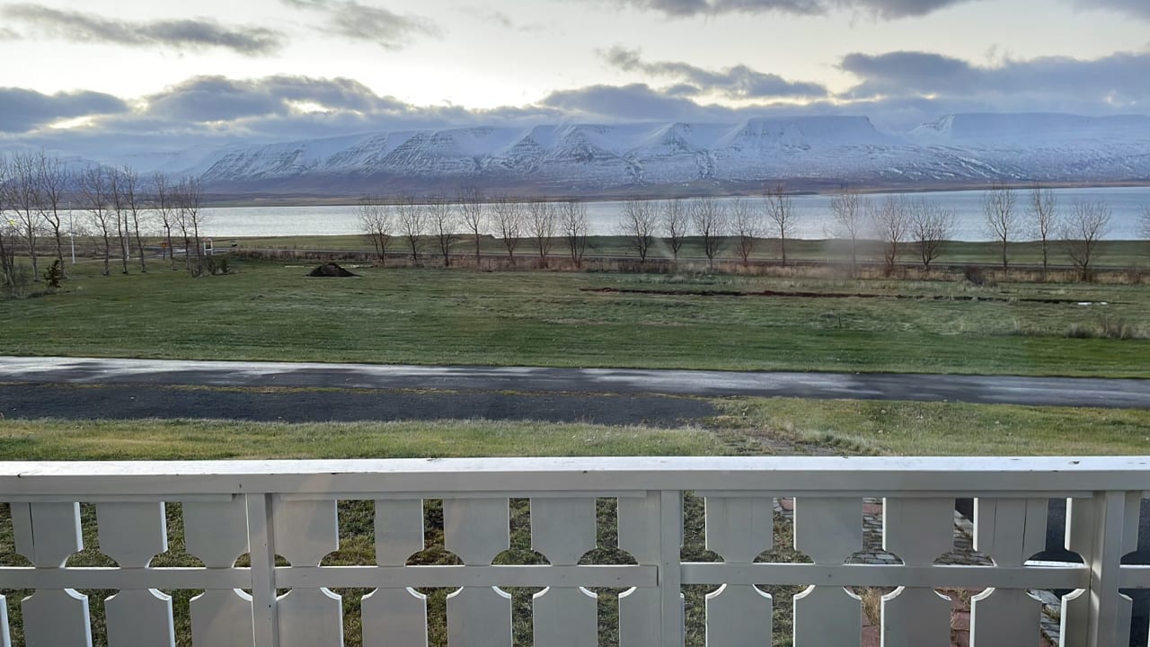 Ausblick Countryhotel Sveinbjarnargerdi