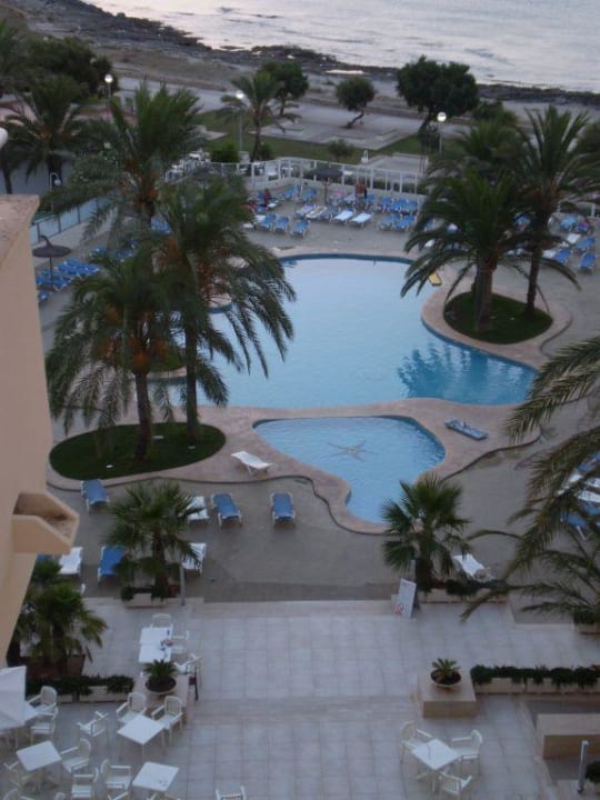 Ausblick auf den Pool Aparthotel Playa Dorada
