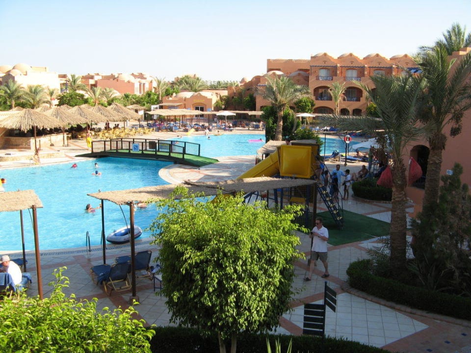 Balkonblick Zimmer 5202 Jaz Makadi Oasis Resort