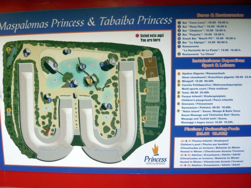 Poolplan / Hotelplan Tabaiba Princess