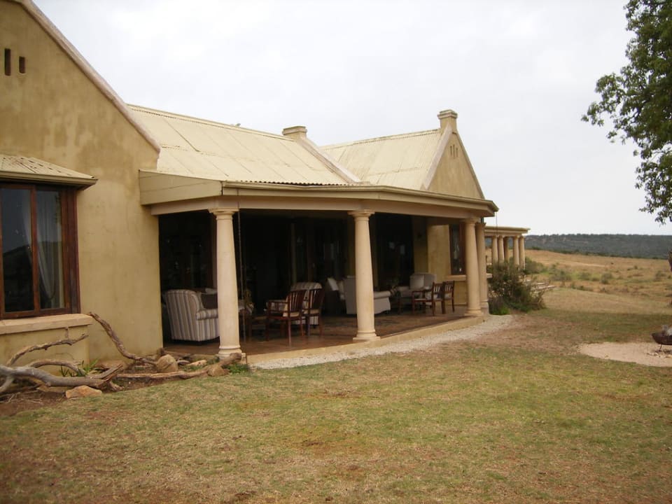 Frühstücksterrasse Hotel Gorah Elephant Reserve