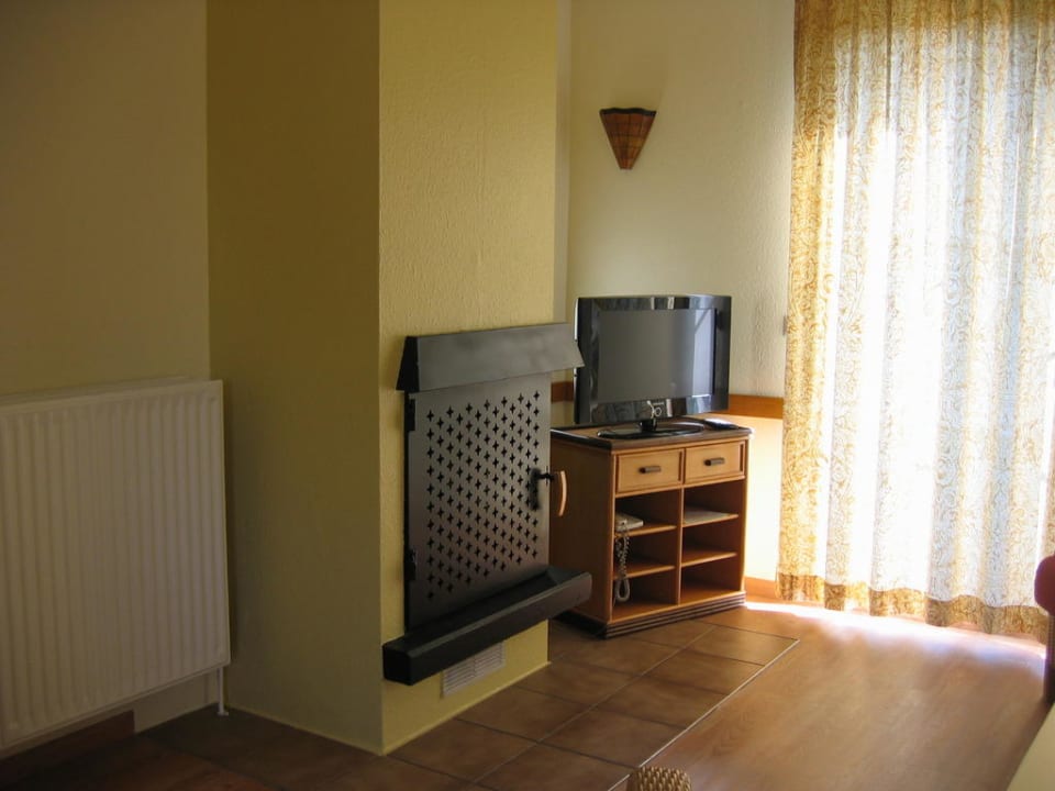 Wohnzimmer mit Kamin Center Parcs Park Hochsauerland