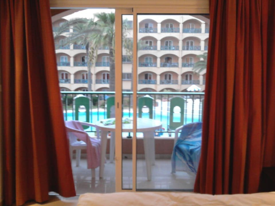 Blick auf den Balkon Hotel Marabout