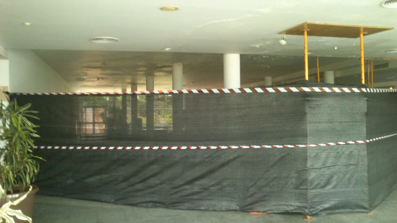 Baustelle Eingang Kino / Theater allsun App.-Hotel Esquinzo Beach