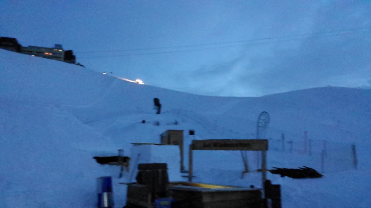 Aussicht am Abend Iglu-Dorf Davos Klosters