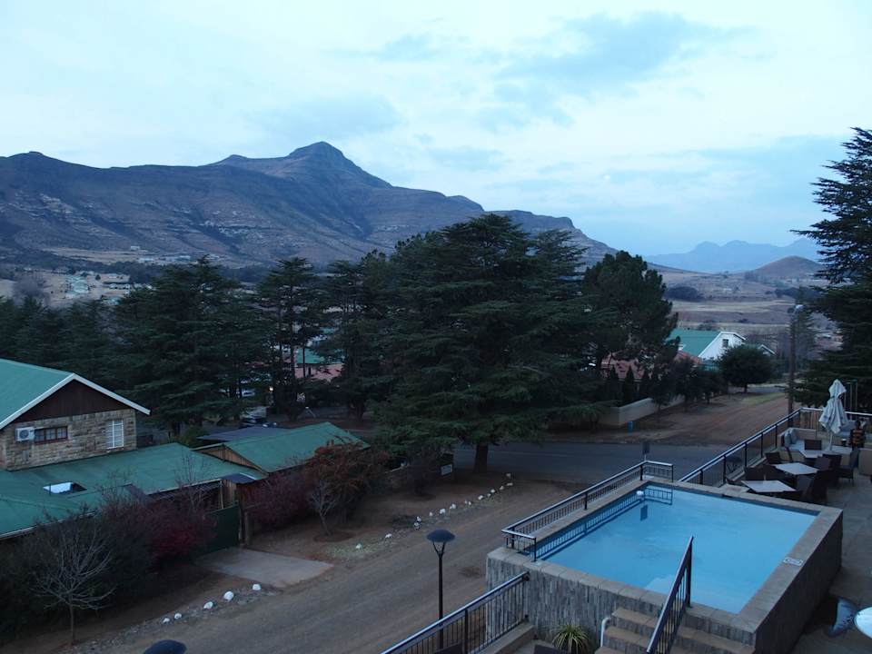 Blick vom Balkon Protea Hotel Clarens