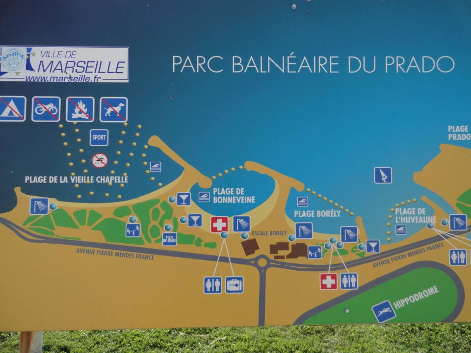 Strandplan (Hotel bei Plage de la Vieille C.) Hotel Le Mistral