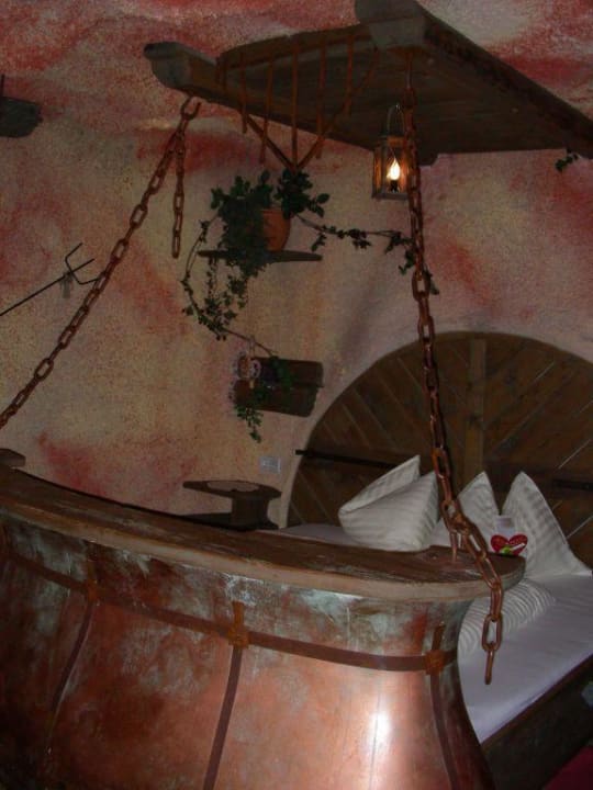 Bett im Teufelchenzimmer Bergergut - Das Genießerhotel für Paare