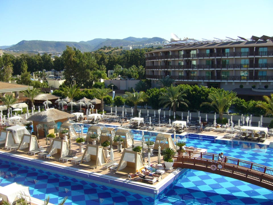 Sicht oben von der Rutsche Quattro Beach Spa & Resort