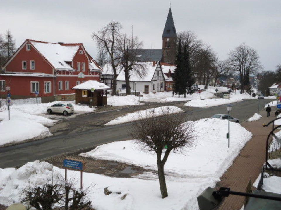 Ausblick zum Zentrum mit Kirche Landhotel Harz