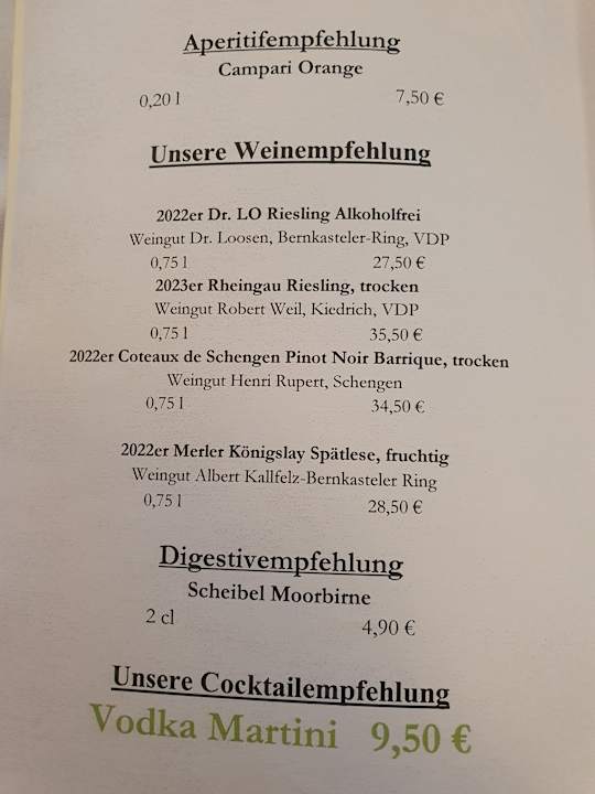 Gastro Moselstern Parkhotel Krähennest